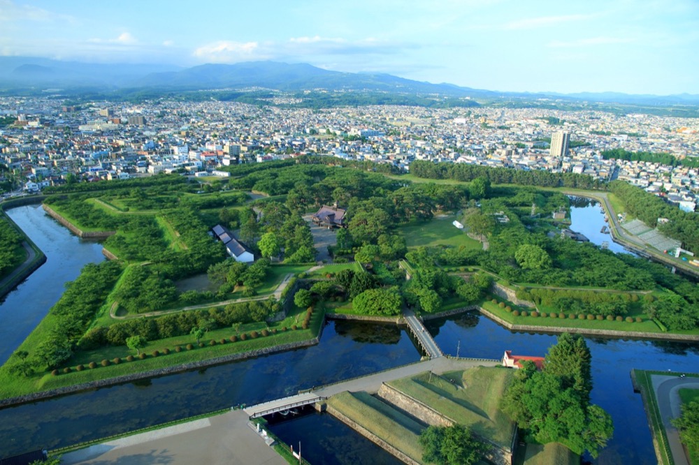五稜郭の星形 ・ Star-shaped Goryokaku fort